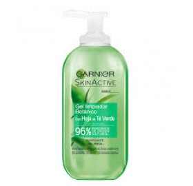 Garnier Skin Active Gel Limpiador Botánico Hoja Té Verde 200Ml - Garnier skin active gel limpiador botánico hoja té verde 200ml