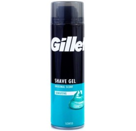 Gel Gillette P/Sensible  Perfumado 200Ml - Gillette gel p/sensible perfumado 200ml