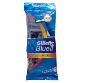 Gillette Blue Ii Plus Bolsa 5 Unidades - Gillette Blue Ii Plus Bolsa 5 Unidades