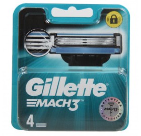 Gillette Mach3 Recambio 4 unidades - Gillette mach3 recambio 4 unidades