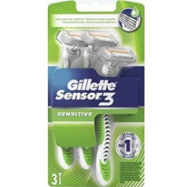 Gillette Sensor 3 Sensitive 3 Unidades - Gillette Sensor 3 Sensitive 3 Unidades
