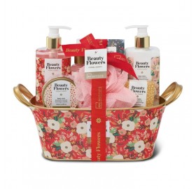 idc scented flowers cesta de baño 7 piezas - idc scented flowers cesta de baño 7 piezas