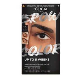 L'oreal Brow Color Semi-Permanent Eyebrow Tint 1 Black - L'oreal Brow Color Semi-Permanent Eyebrow Tint 1 Black