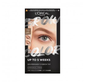L'oreal Brow Color Semi-Permanent Eyebrow Tint 7 Dark Blonde - L'oreal Brow Color Semi-Permanent Eyebrow Tint 7 Dark Blonde