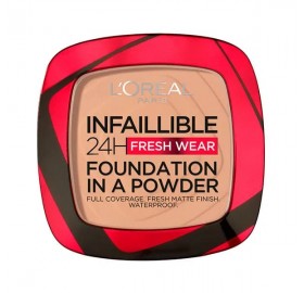 L'oreal Infalible 24H Foundation In A Powder 120 Vainilla - L'oreal Polvo Infalible 24H Foundation In A Powder 120 Vainilla