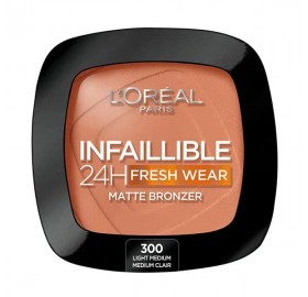 L'oreal Infalible 24H Matte Bronzer 300 Light Medium - L'oreal Polvo Infalible 24H Matte Bronzer 300 Light Medium