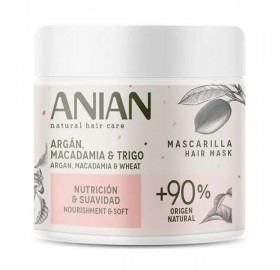 Mascarilla Anian Argán, Macadamia y Trigo 350 ml Al Mejor Precio Online - Mascarilla anian argán, macadamia y trigo 350ml