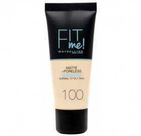 Maybelline Fit Me Matte&Poreless 100 Warm Ivory - 100 warm ivory