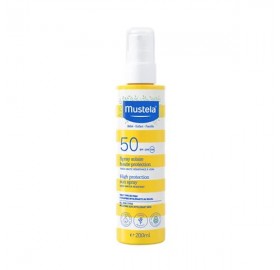 Mustela Leche Solar Spray Alta Protección de Bebé  200Ml - Mustela Leche Solar Spray Alta Protección de Bebé  200Ml