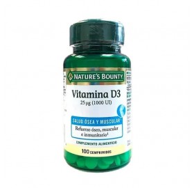 Nature´S Bounty Vitamina D3 100 Comprimidos - Nature´S Bounty Vitamina D3 100U