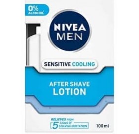 Masaje After Shave Nivea Men Loción Sensitive Cool 100Ml - Masaje after shave nivea men loción sensitive cool 100ml