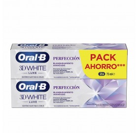 Dentífrico Oral-B 3D White Luxe Perfeccíon Duplo 2X75 Ml - Dentífrico oral-b 3d white luxe perfeccíon duplo 2x75 ml