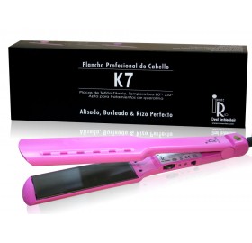 Plancha Irene Rios K7 Rosa Tratamiento Keratina ancha - Plancha irene rios k7 rosa tratamiento keratina ancha