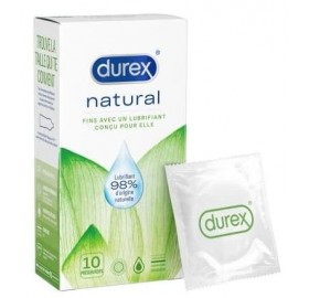 Preservativos Durex Naturals Finos Con Lubricante 10 Uni - Preservativos durex naturals finos con lubricante 10 uni
