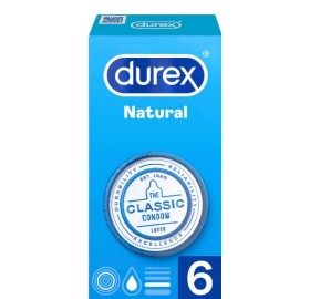 Preservativos Durex Natural Classic Condom Latex 6 Und - Preservativos durex natural classic condom latex 6 und
