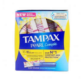 Tampax Compak Pearl Regular 16Und - Tampax compak pearl regular 16und