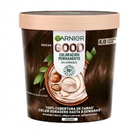 Tinte del Pelo Garnier Good 4.0 Castaño Cacao Al Mejor Precio Online - Tinte del Pelo Garnier Good 4.0 Castaño Cacao