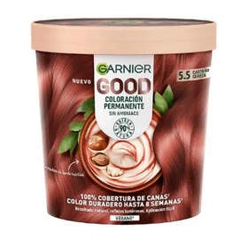 Tinte del Pelo Garnier Good 5.5 Castaño Cereza Al Mejor Precio Online - Tinte del pelo garnier good 5.5 castaño cereza