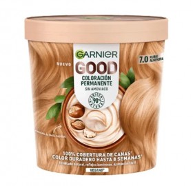 Tinte del Pelo Garnier Good 7.0 Rubio Almendra Al Mejor Precio Online - Tinte del pelo garnier good 7.0 rubio almendra