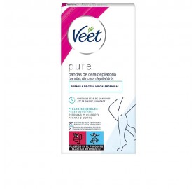 Veet Pure Cera Bandas Corporales 20 UD - Veet pure cera bandas corporales 20 ud