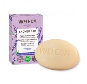 Weleda Shower Bar Lavanda + Vetiver 75GR - Weleda shower bar lavanda + vetiver 75gr