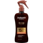 Babaria Bronze Fotoprotector Spray Aceite Protector Solar SPF 15 300ml 0