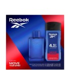 Colonia Reebok Move Edt 100Ml +Gel 250Ml