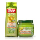 Fructis Pack Champú + Mascarilla Liso & Brillo