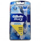 Gillette Blue 3 Cool 6 Uds