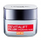 Loreal Revitalift Filler Ácido Hialurónico Día SPF50 50Ml