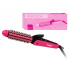 Rizador Y Alisador Del Pelo Pritech Curling Iron Rosa