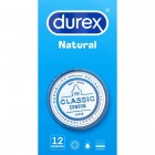 Preservativos Durex Natural Classic Condom Latex 12 Und